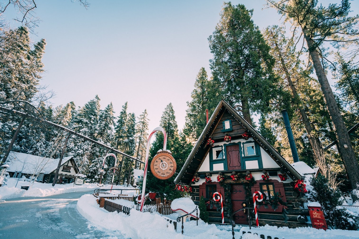 Santa's House in fresh snow